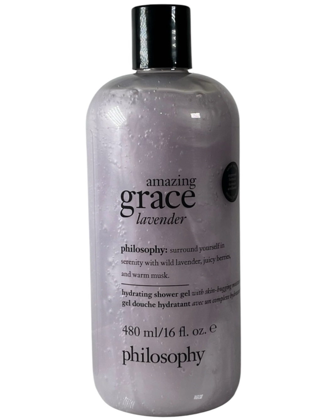 New Sealed Philosophy Amazing Grace Lavender Hydrating Shower Gel 16 Fluid Oz